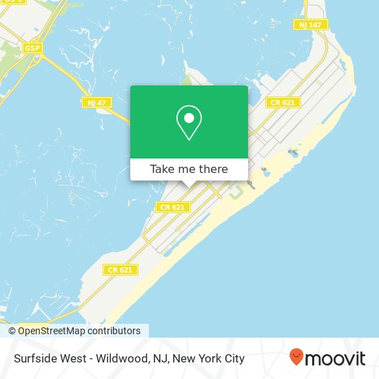 Surfside West - Wildwood, NJ, 5308 New Jersey Ave map