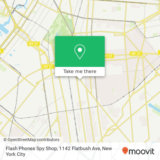 Flash Phones Spy Shop, 1142 Flatbush Ave map