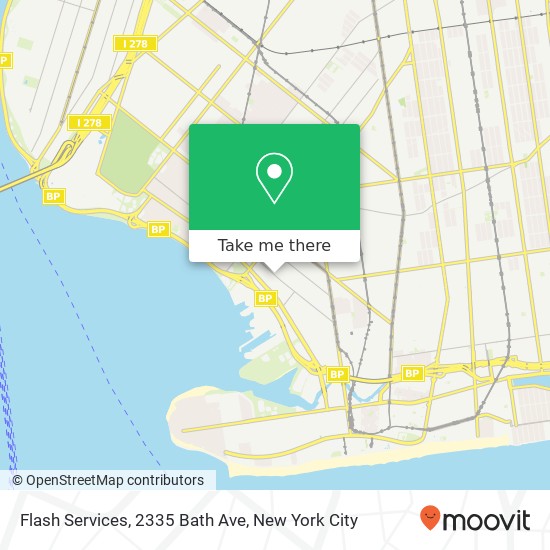 Flash Services, 2335 Bath Ave map