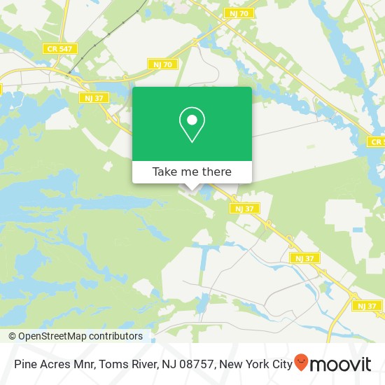 Pine Acres Mnr, Toms River, NJ 08757 map