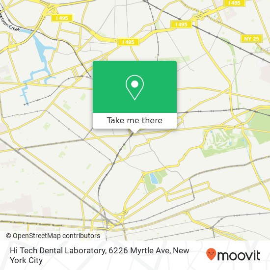 Mapa de Hi Tech Dental Laboratory, 6226 Myrtle Ave