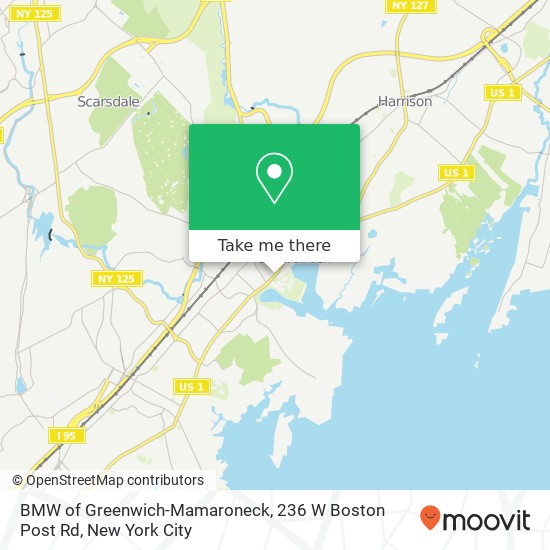 BMW of Greenwich-Mamaroneck, 236 W Boston Post Rd map