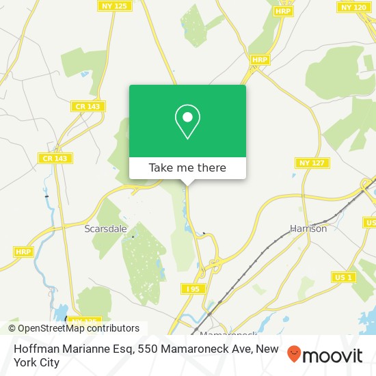 Mapa de Hoffman Marianne Esq, 550 Mamaroneck Ave