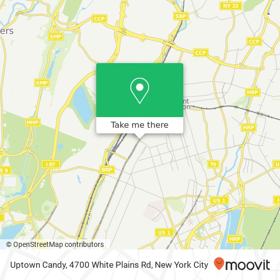 Uptown Candy, 4700 White Plains Rd map