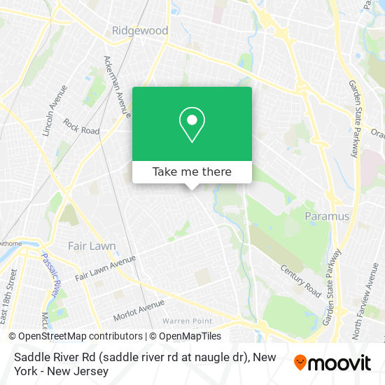 Saddle River Rd (saddle river rd at naugle dr) map