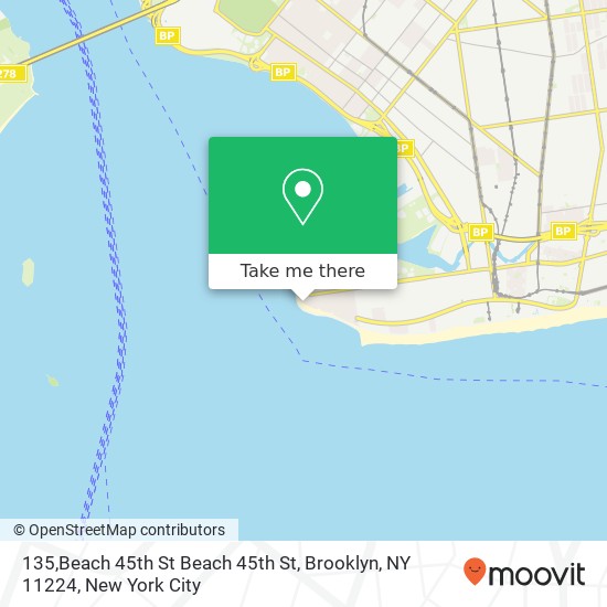 Mapa de 135,Beach 45th St Beach 45th St, Brooklyn, NY 11224