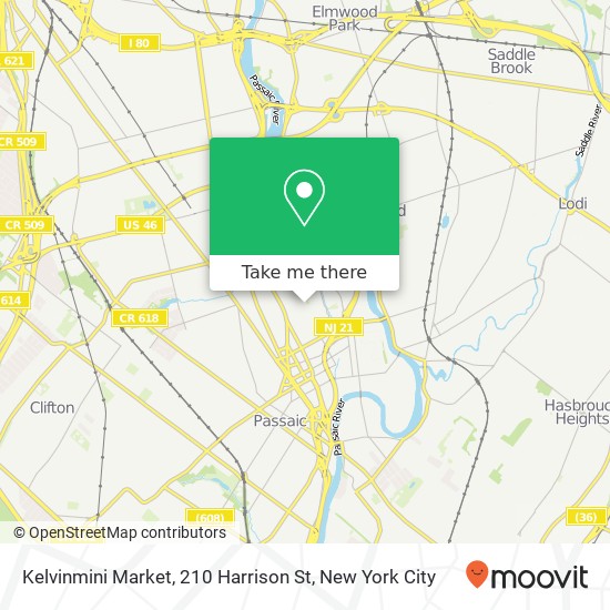 Mapa de Kelvinmini Market, 210 Harrison St