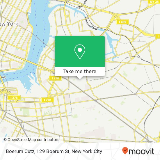 Mapa de Boerum Cutz, 129 Boerum St