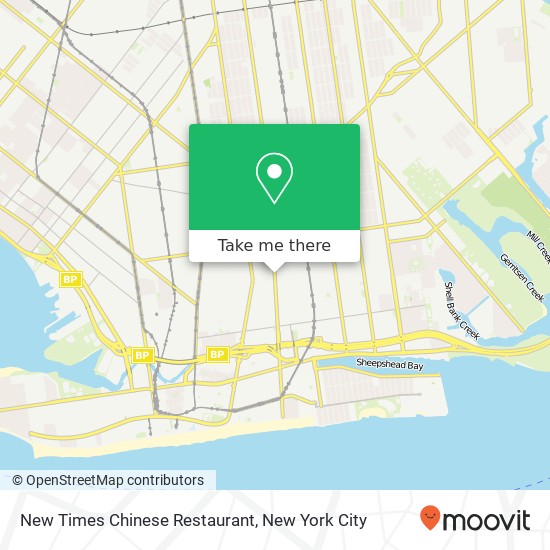 Mapa de New Times Chinese Restaurant, 2578 Coney Island Ave