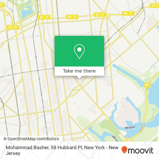 Mapa de Mohammad Basher, 58 Hubbard Pl