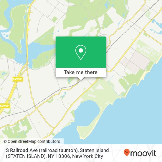 Mapa de S Railroad Ave (railroad taunton), Staten Island (STATEN ISLAND), NY 10306