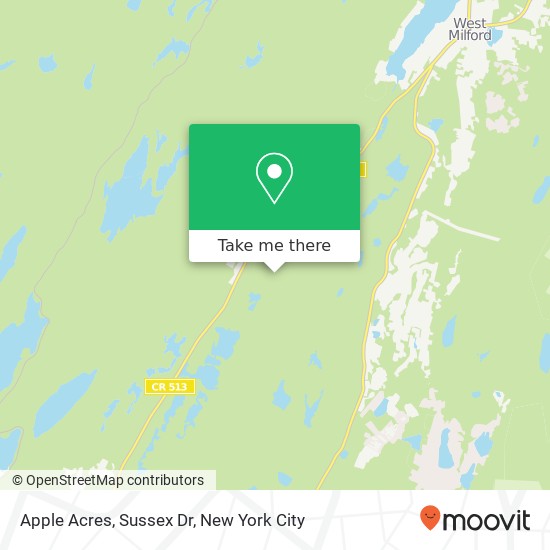 Apple Acres, Sussex Dr map