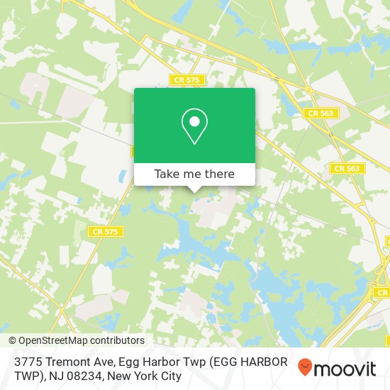 3775 Tremont Ave, Egg Harbor Twp (EGG HARBOR TWP), NJ 08234 map