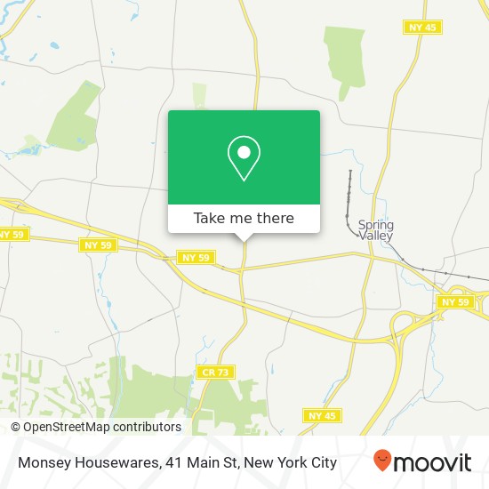 Mapa de Monsey Housewares, 41 Main St