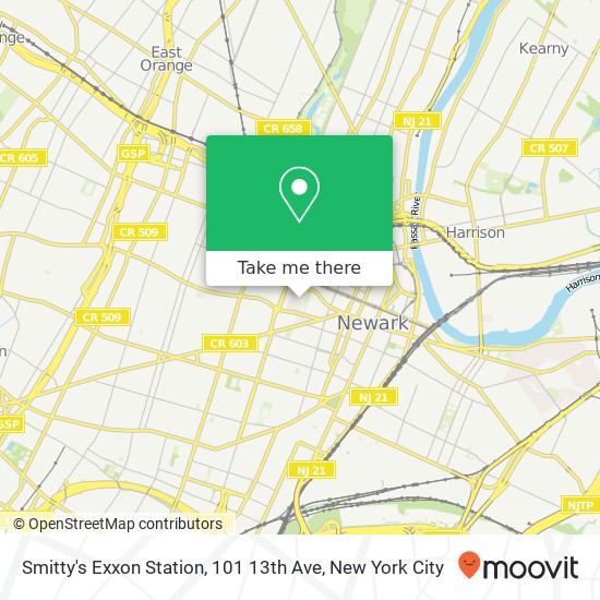 Mapa de Smitty's Exxon Station, 101 13th Ave