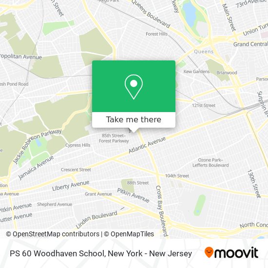 PS 60 Woodhaven School map