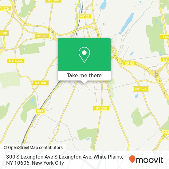 Mapa de 300,S Lexington Ave S Lexington Ave, White Plains, NY 10606