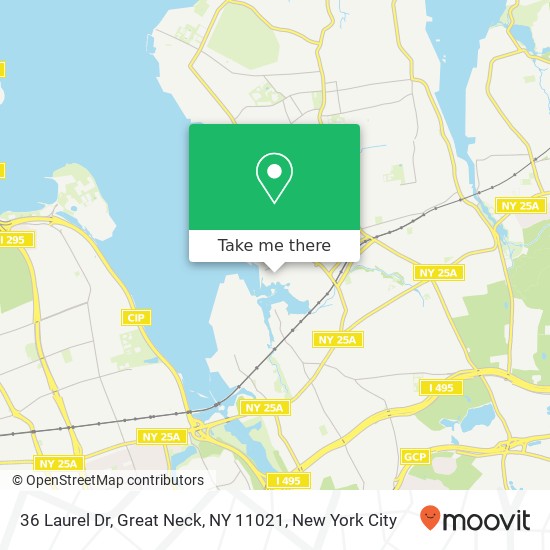 36 Laurel Dr, Great Neck, NY 11021 map