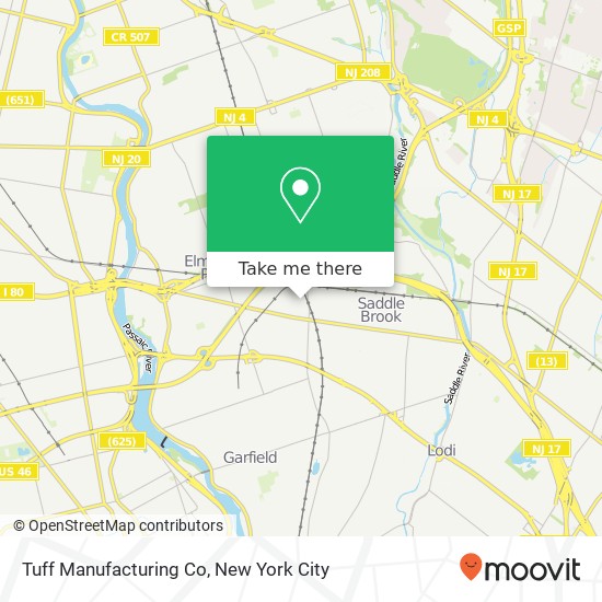 Mapa de Tuff Manufacturing Co