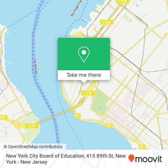 New York City Board of Education, 415 89th St map