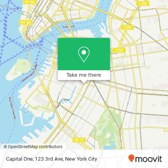 Mapa de Capital One, 123 3rd Ave