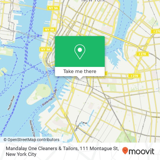 Mandalay One Cleaners & Tailors, 111 Montague St map