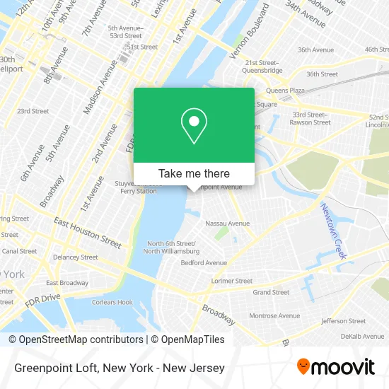 Greenpoint Loft map