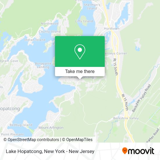 How to get to Lake Hopatcong in New York New Jersey by bus, train or