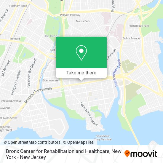 Bronx Center for Rehabilitation and Healthcare map