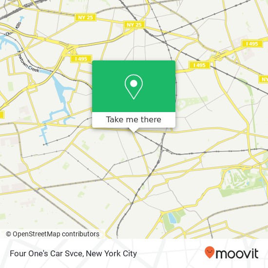 Four One's Car Svce map