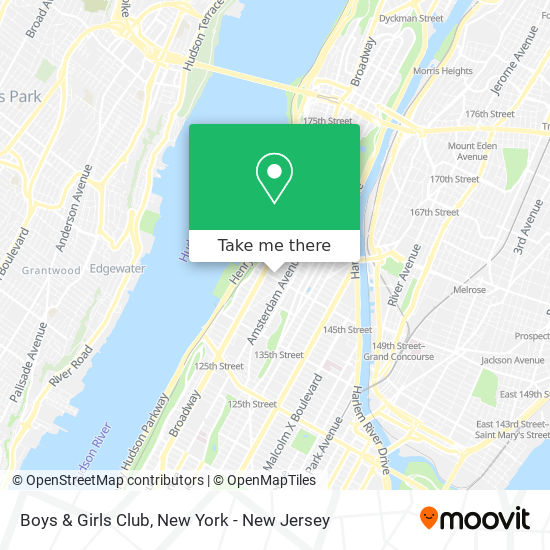 Boys & Girls Club map