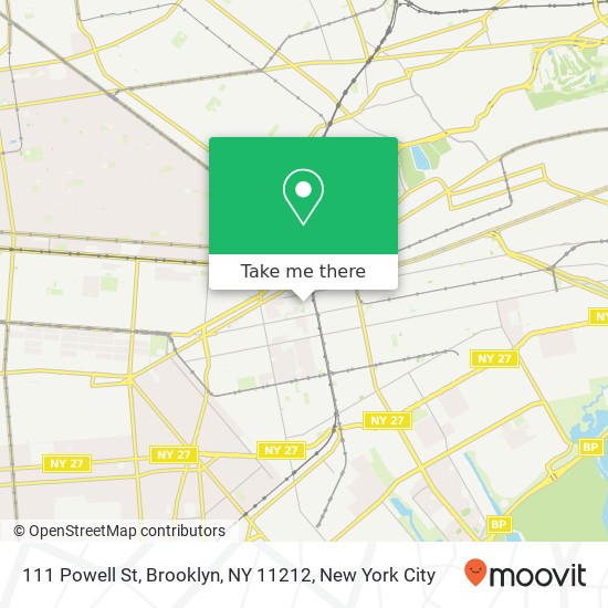 111 Powell St, Brooklyn, NY 11212 map