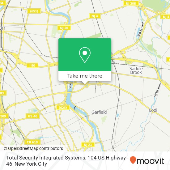 Total Security Integrated Systems, 104 US Highway 46 map