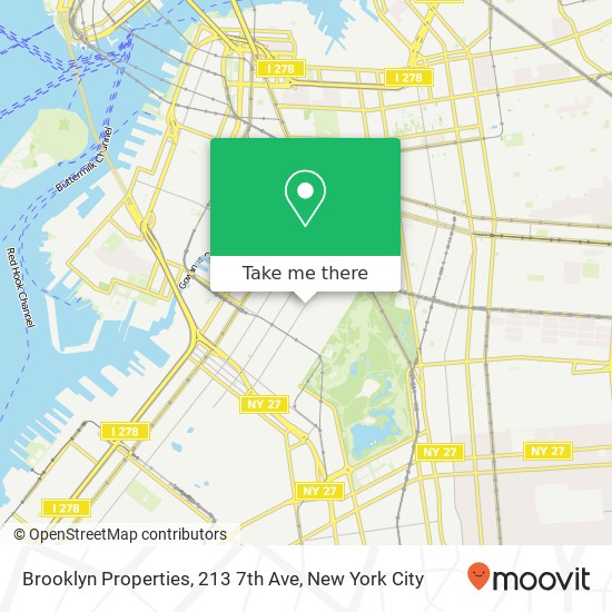 Brooklyn Properties, 213 7th Ave map