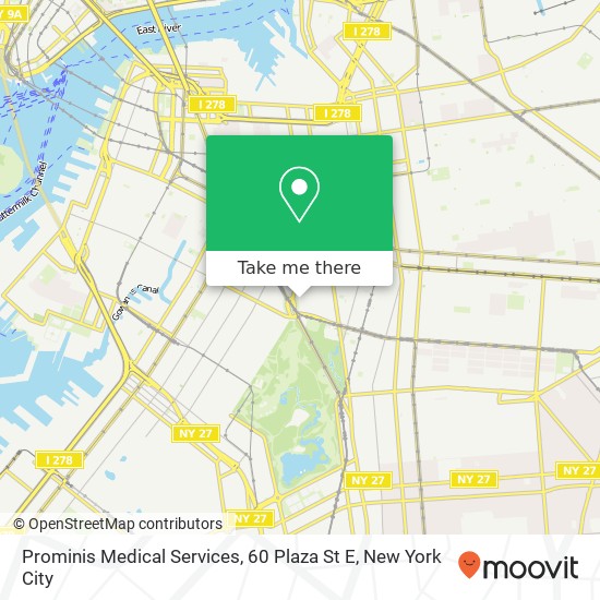 Prominis Medical Services, 60 Plaza St E map