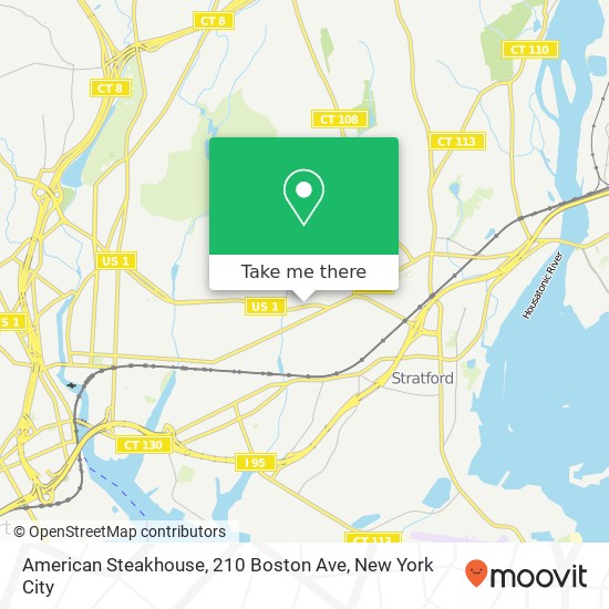 American Steakhouse, 210 Boston Ave map