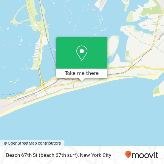 Mapa de Beach 67th St (beach 67th surf), Arverne, NY 11692