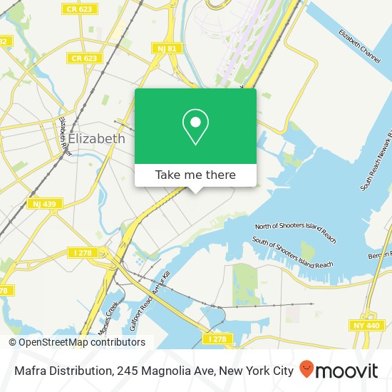 Mapa de Mafra Distribution, 245 Magnolia Ave