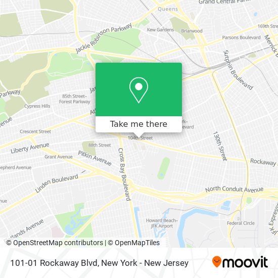 101-01 Rockaway Blvd map