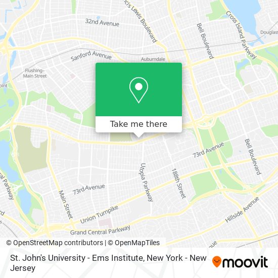 St. John's University - Ems Institute map