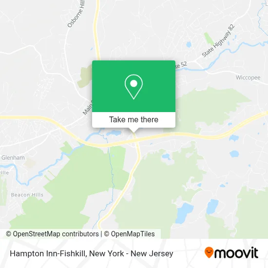 Hampton Inn-Fishkill map