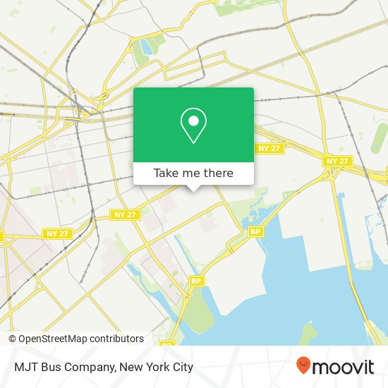 MJT Bus Company map