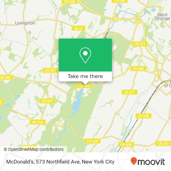 Mapa de McDonald's, 573 Northfield Ave