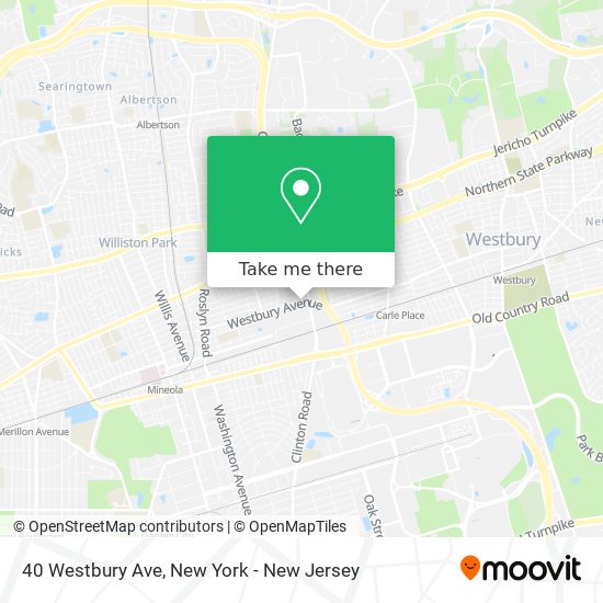 40 Westbury Ave map