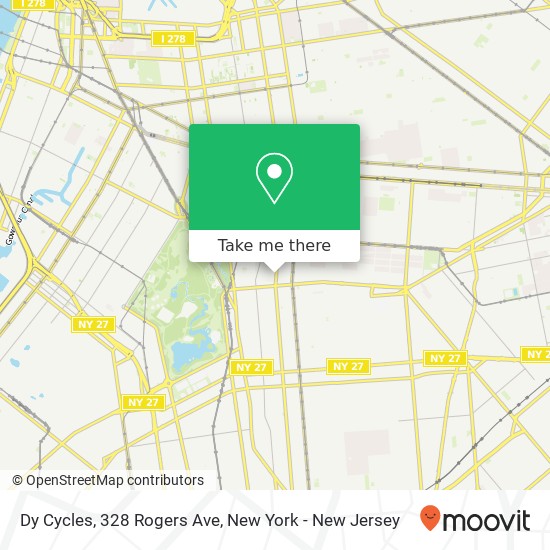 Mapa de Dy Cycles, 328 Rogers Ave