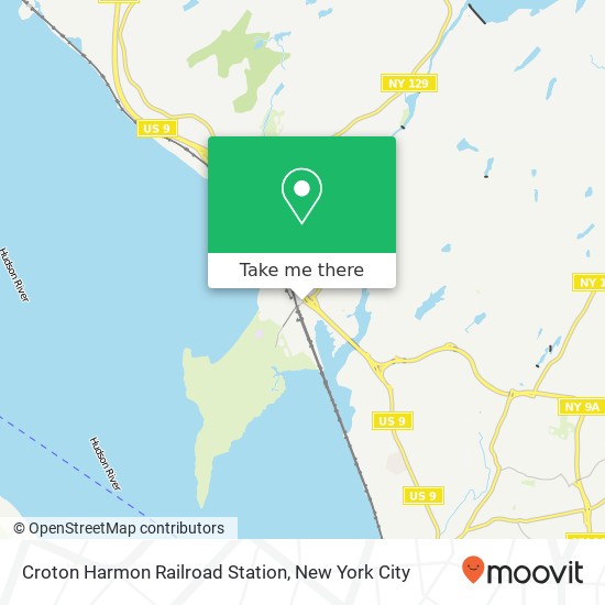 Croton Harmon Railroad Station map