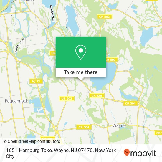 1651 Hamburg Tpke, Wayne, NJ 07470 map