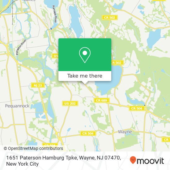 1651 Paterson Hamburg Tpke, Wayne, NJ 07470 map