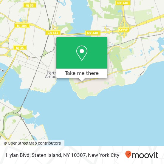 Mapa de Hylan Blvd, Staten Island, NY 10307