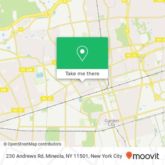 230 Andrews Rd, Mineola, NY 11501 map